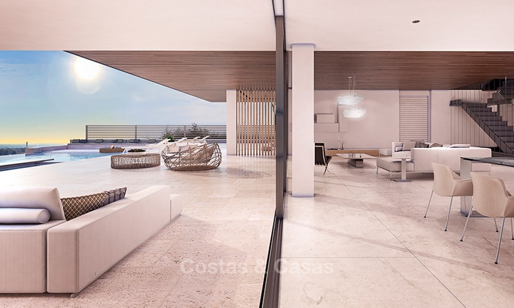 Modern Contemporary, Mediterranean lifestyle villa with sea view in Gated community for sale in Benahavis - Marbella 2722