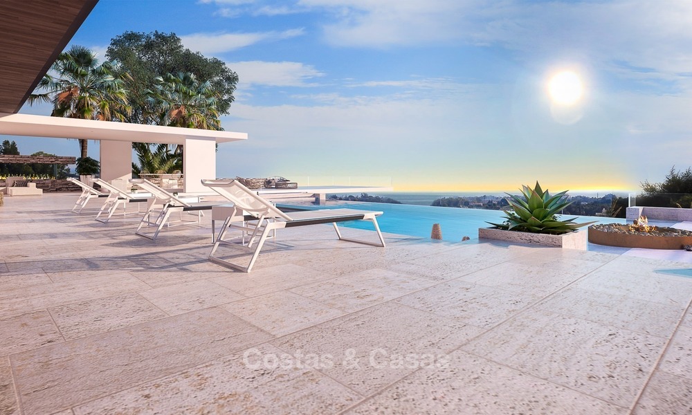 Modern Contemporary, Mediterranean lifestyle villa with sea view in Gated community for sale in Benahavis - Marbella 2725
