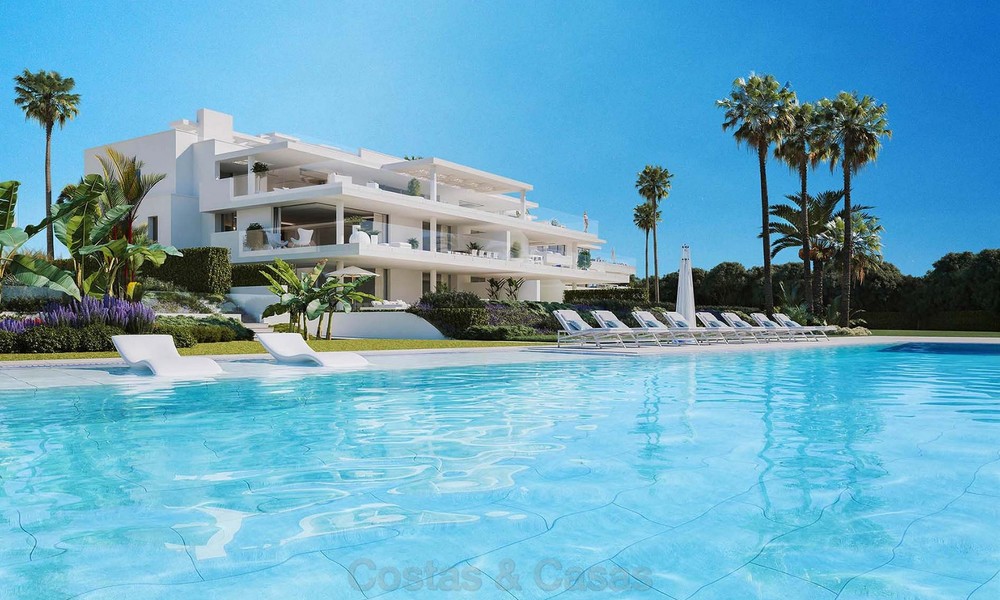 Exclusive New, Modern Front line beach Apartments for sale, Marbella - Estepona. Resales available. 3036