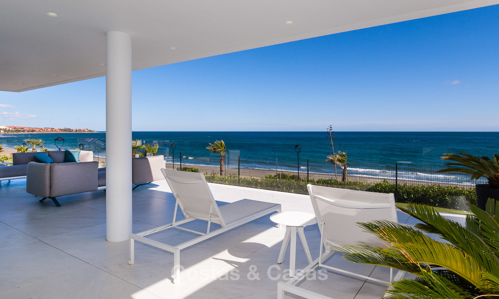 Exclusive New, Modern Front line beach Apartments for sale, Marbella - Estepona. Resales available. 3018