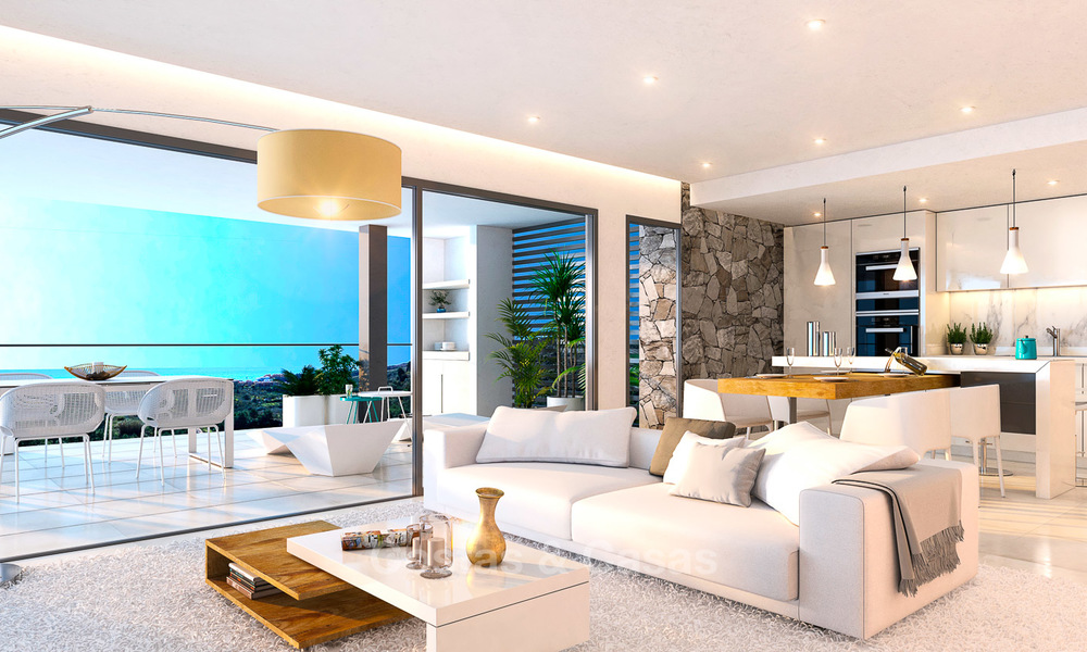 Brand new modern apartments for sale on the New Golden Mile, between Marbella and Estepona 3398