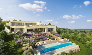 Project with spacious plot and spectacular new build villa for sale, in an exclusive golf resort, frontline golf in Benahavis - Marbella 3485 