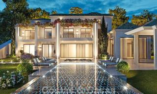 Project with spacious plot and spectacular new build villa for sale, in an exclusive golf resort, frontline golf in Benahavis - Marbella 50218 