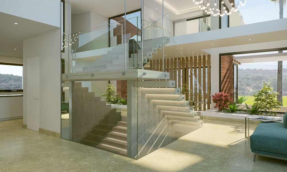 Luxury new built villa for sale, in an exclusive golf resort, front line golf in Benahavis, Marbella 3479