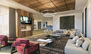 Luxury new built villa for sale, in an exclusive golf resort, front line golf in Benahavis, Marbella 3480 