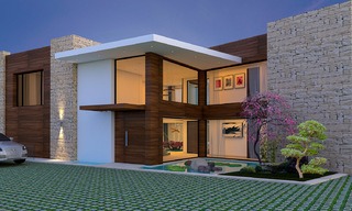 Luxury new built villa for sale, in an exclusive golf resort, front line golf in Benahavis, Marbella 3475 
