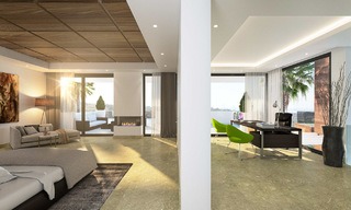 Luxury new built villa for sale, in an exclusive golf resort, front line golf in Benahavis, Marbella 3476 