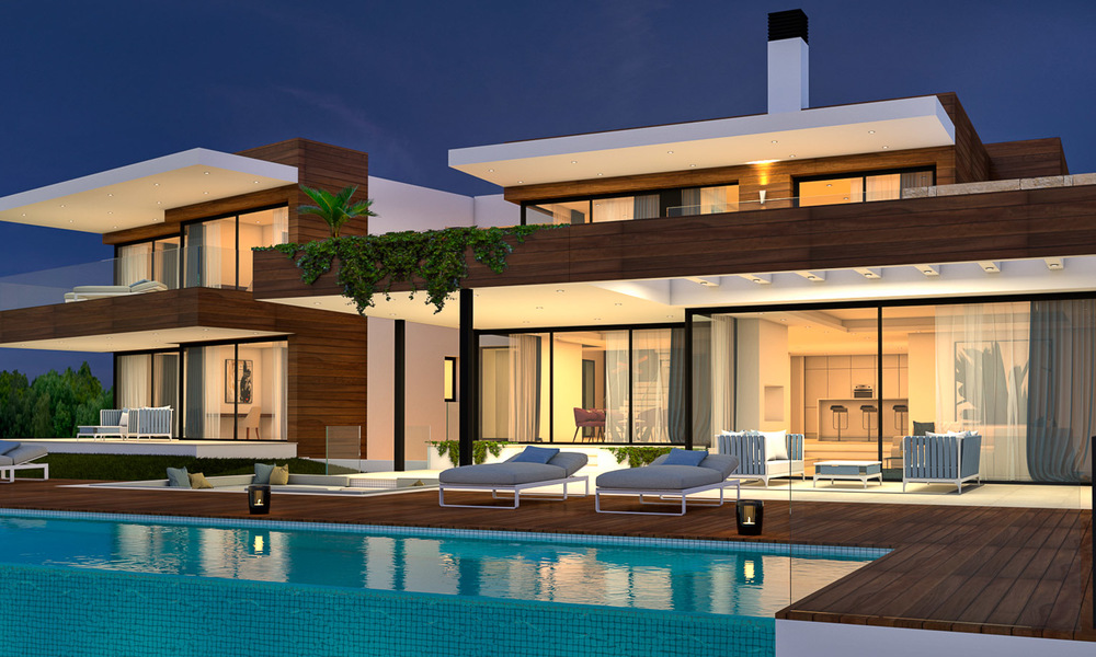 Luxury new built villa for sale, in an exclusive golf resort, front line golf in Benahavis, Marbella 3477