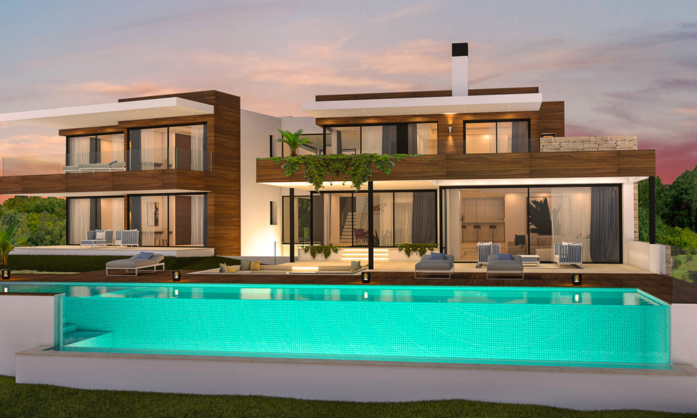 Luxury new built villa for sale, in an exclusive golf resort, front line golf in Benahavis, Marbella 3478