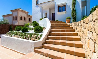 Ready to move in new villa for sale, first line golf in a gated golf resort, New Golden Mile, Marbella - Estepona 3527 