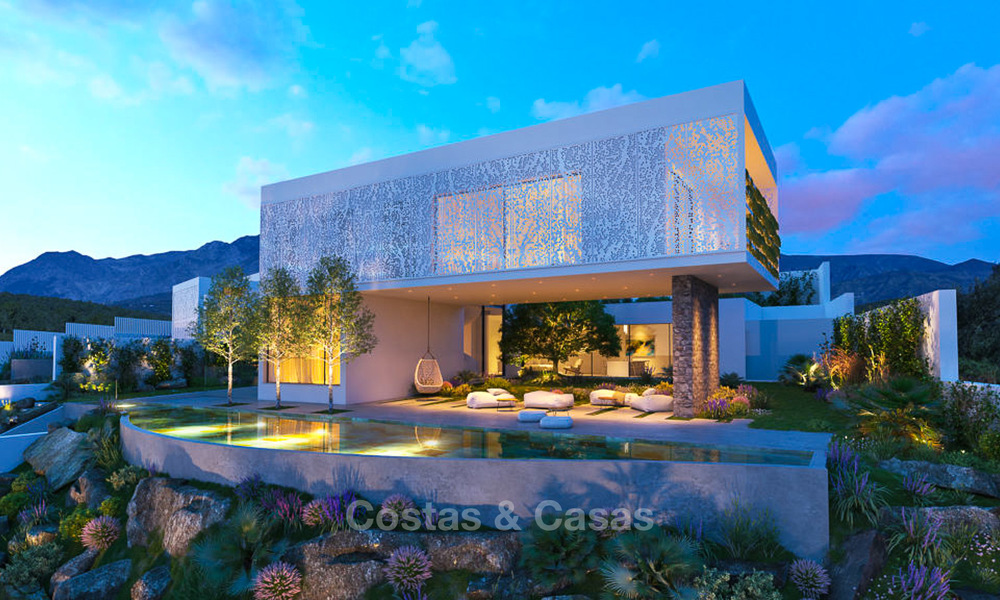Two luxury and modern contemporary eco-friendly new villas for sale in a boutique development, Casares - Estepona 3561