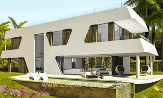 New, ‘design your own’, contemporary luxury villas for sale in an innovative project, golf area with golf and sea views in Estepona - Marbella 3627 