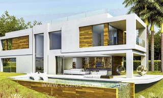 New, ‘design your own’, contemporary luxury villas for sale in an innovative project, golf area with golf and sea views in Estepona - Marbella 3629 