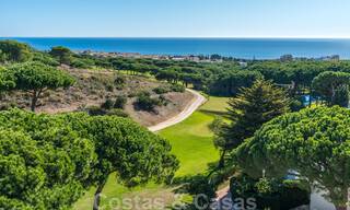 New modern and spacious first line golf townhouses for sale with breath taking views over Mediterranean and golf, Marbella East. Ready to move in. 33241 