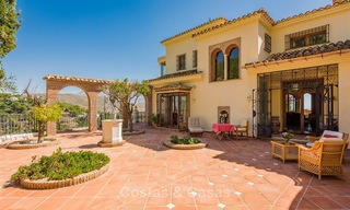 Charming and spacious Andalusian style villa for sale in El Madroñal, Benahavis - Marbella 3765 