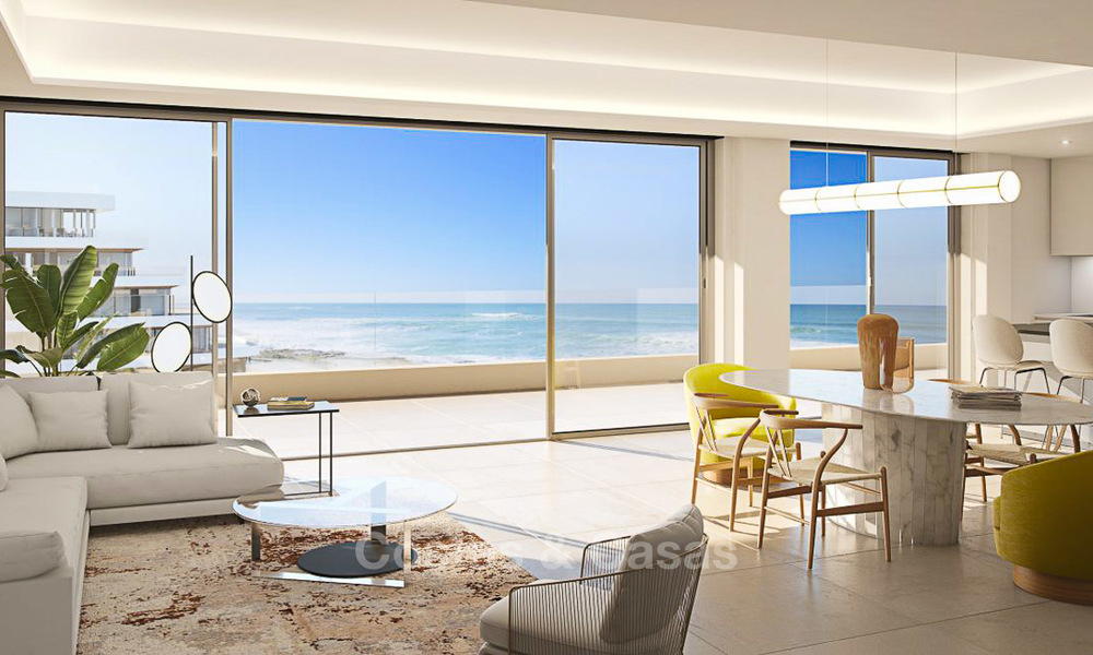 New modern beachfront apartments for sale in Torremolinos, Costa del Sol. Completed. Last apartments. 3716