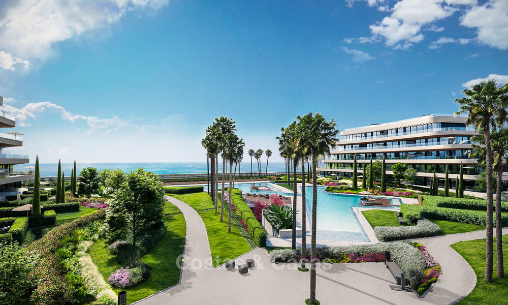 New modern beachfront apartments for sale in Torremolinos, Costa del Sol. Completed. Last apartment. 3725