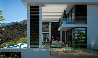 Two modern and contemporary new luxury villas with sea views for sale in Benahavis – Marbella 3853 