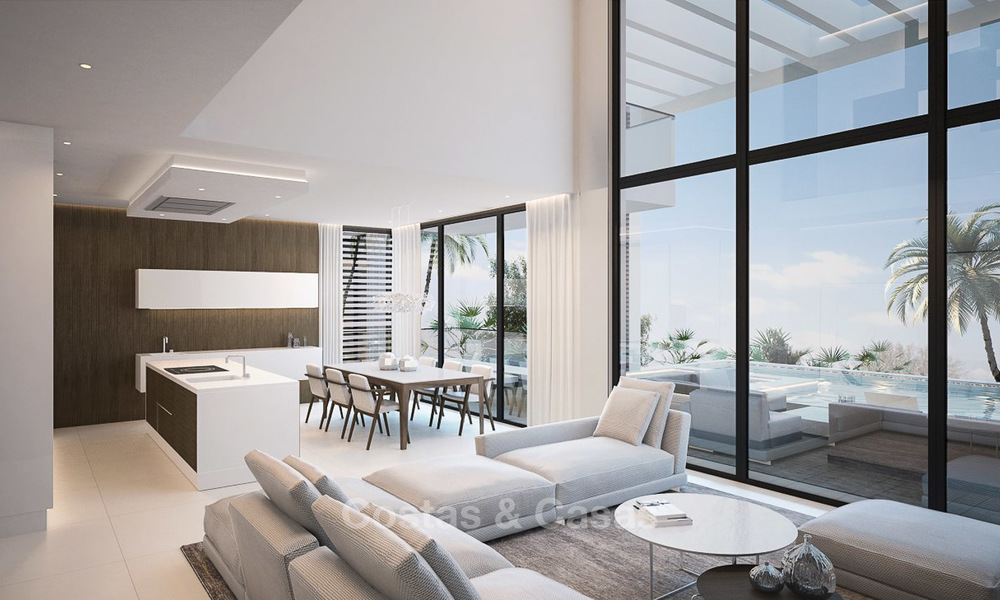 Two modern and contemporary new luxury villas with sea views for sale in Benahavis – Marbella 3855