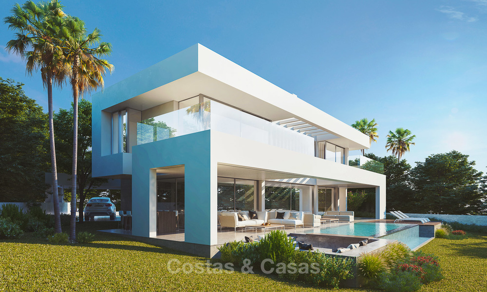 Luxury, modern contemporary villa for sale with spectacular sea views, Estepona, Costa del Sol 4000