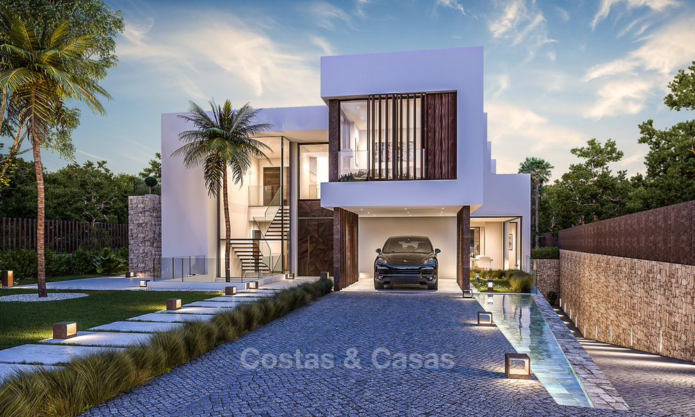 Majestic and luxurious contemporary villa for sale in an exclusive beachside urbanisation, Guadalmina Baja, Marbella. 4120