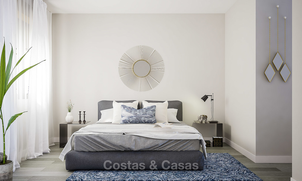 New built modern apartments for sale in a new contemporary development - Mijas, Costa del Sol 4210