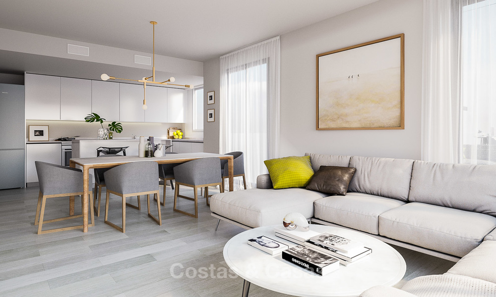 New built modern apartments for sale in a new contemporary development - Mijas, Costa del Sol 4212