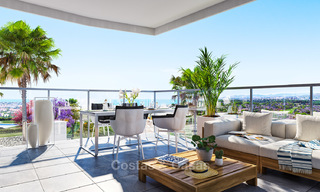New built modern apartments for sale in a new contemporary development - Mijas, Costa del Sol 4213 