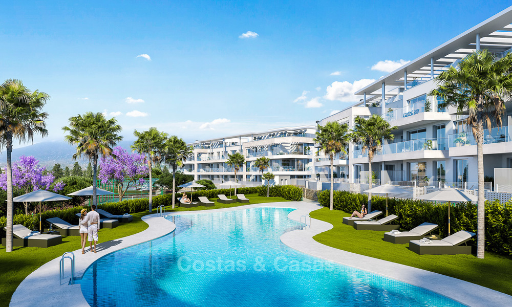 New built modern apartments for sale in a new contemporary development - Mijas, Costa del Sol 4216