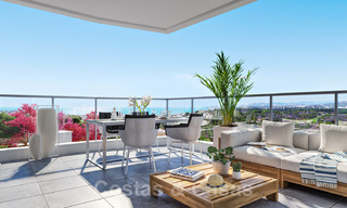 New built modern apartments for sale in a new contemporary development - Mijas, Costa del Sol 28930 