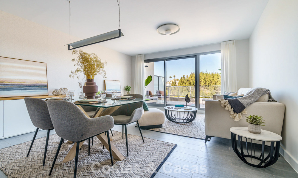 New built modern apartments for sale in a new contemporary development - Mijas, Costa del Sol 780185