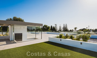 Brand new, beach side ultra-modern designer style villa for sale, Estepona East - Marbella. Ready to move in. 30734 