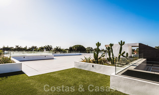 Brand new, beach side ultra-modern designer style villa for sale, Estepona East - Marbella. Ready to move in. 30737 