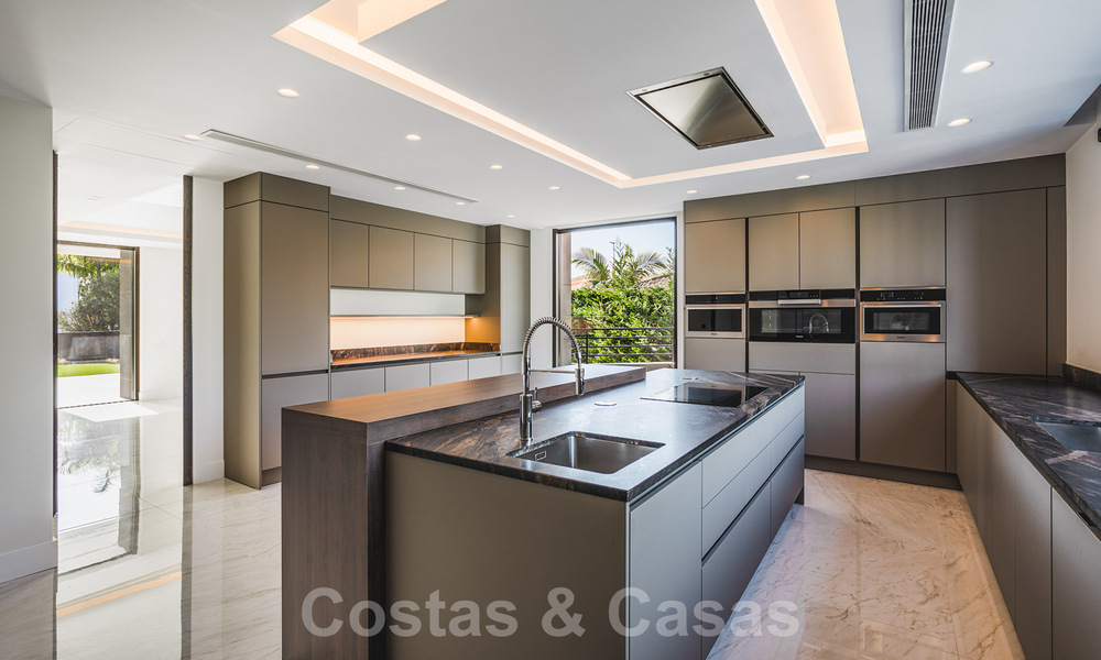 Brand new, beach side ultra-modern designer style villa for sale, Estepona East - Marbella. Ready to move in. 30742