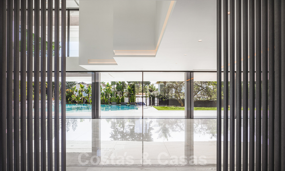 Brand new, beach side ultra-modern designer style villa for sale, Estepona East - Marbella. Ready to move in. 30747