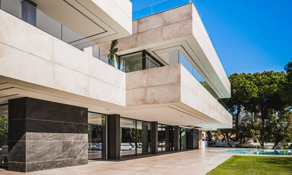Brand new, beach side ultra-modern designer style villa for sale, Estepona East - Marbella. Ready to move in. 30750