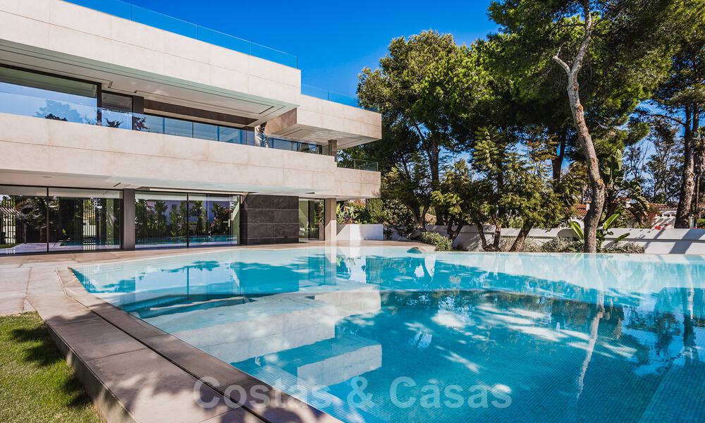 Brand new, beach side ultra-modern designer style villa for sale, Estepona East - Marbella. Ready to move in. 30751