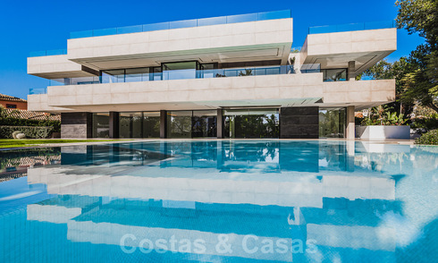 Brand new, beach side ultra-modern designer style villa for sale, Estepona East - Marbella. Ready to move in. 30752