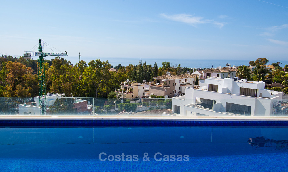Last unit! Modern exclusive apartments for sale, each with their own heated pool, on the Golden Mile, Marbella 4266