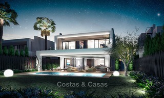 7 new modern villas for sale in a top end, exclusive urbanisation, on the Golden Mile, Marbella 4852 