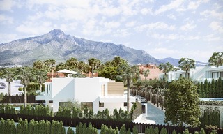 7 new modern villas for sale in a top end, exclusive urbanisation, on the Golden Mile, Marbella 4859 