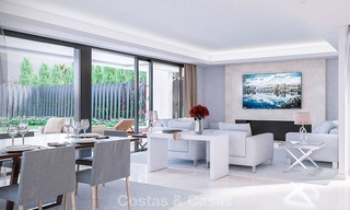 7 new modern villas for sale in a top end, exclusive urbanisation, on the Golden Mile, Marbella 4860 