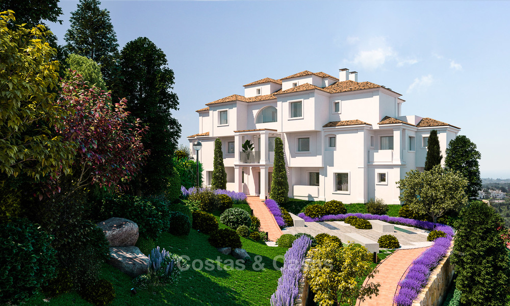 Stunning modern luxury apartments for sale in an exclusive complex in Nueva Andalucia - Marbella with panoramic golf and sea views 4316