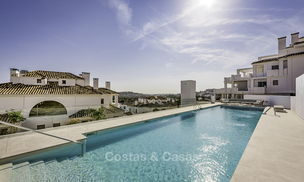 Stunning modern luxury apartments for sale in an exclusive complex in Nueva Andalucia - Marbella with panoramic golf and sea views 18376