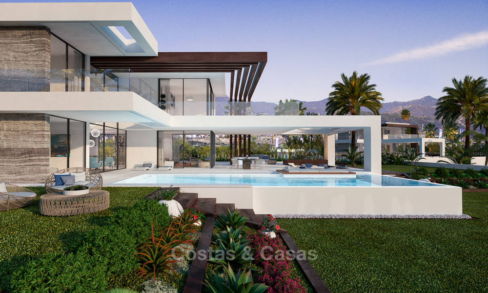 Last villa! Stunning, spacious, modern luxury villas with sea views for sale in a new complex between Estepona and Marbella 4329