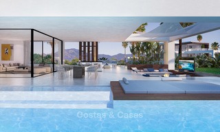 Last villa! Stunning, spacious, modern luxury villas with sea views for sale in a new complex between Estepona and Marbella 4335 