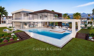 Last villa! Stunning, spacious, modern luxury villas with sea views for sale in a new complex between Estepona and Marbella 4336 