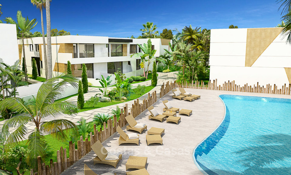 New modern townhouses for sale in Nueva Andalucia - Marbella, walking distance to Puerto Banus. 4504