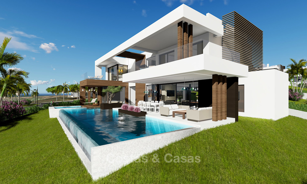 Exclusive modern villas with sea views for sale on the New Golden Mile, between Marbella and Estepona 4436