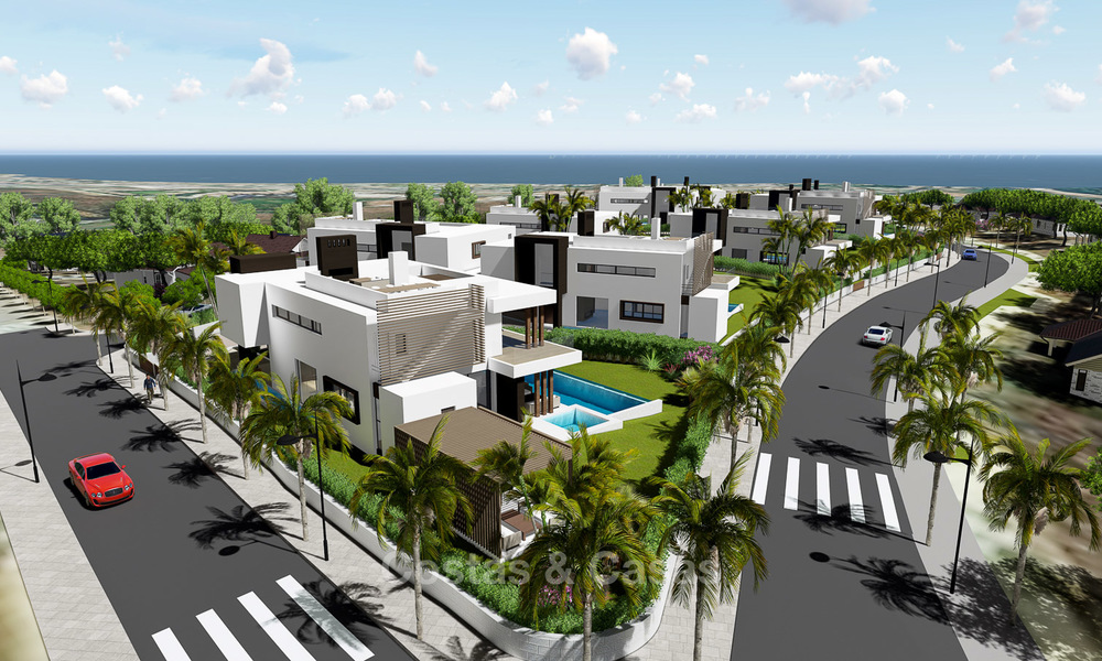 Exclusive modern villas with sea views for sale on the New Golden Mile, between Marbella and Estepona 4437